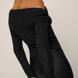 Reformation - Elio Knit Top - Black, Large